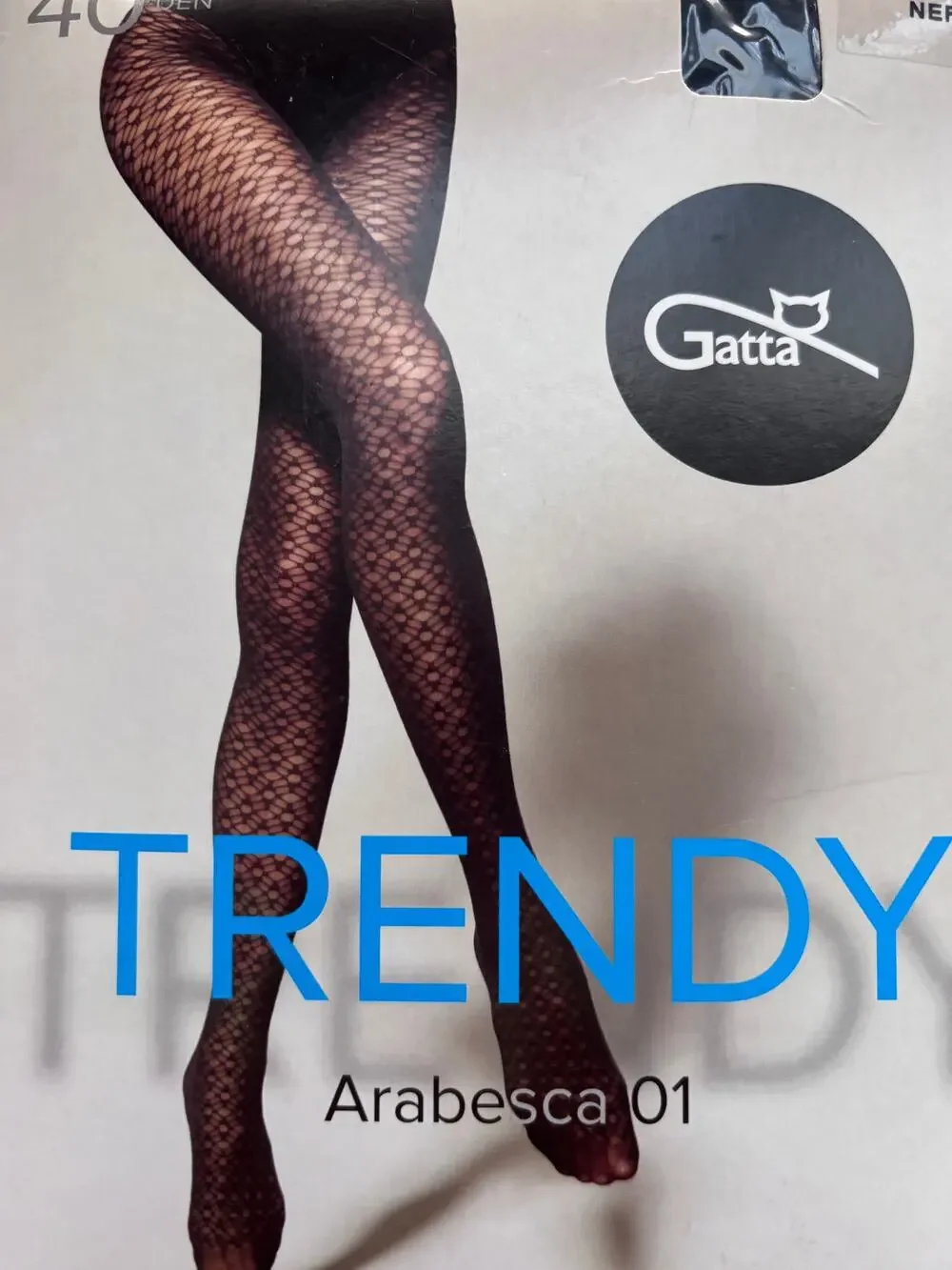 Gatta - NWT Arabesca 01 Trendy Patterned Tights Size M